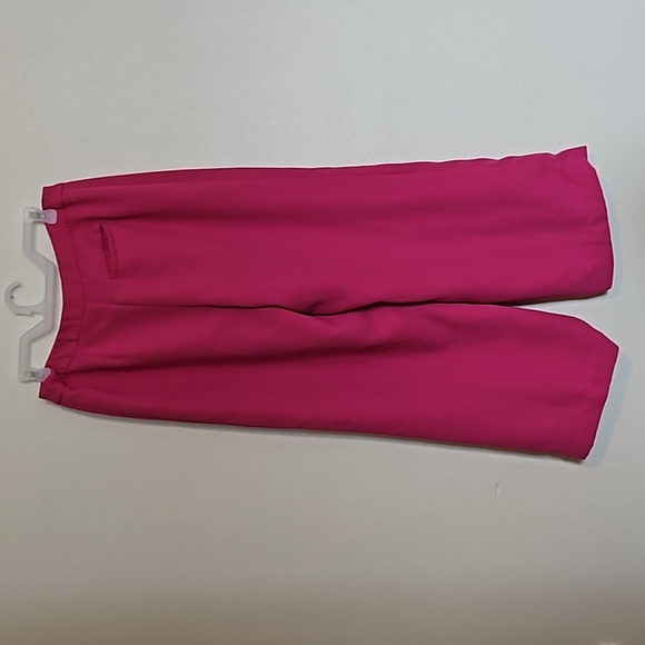 Metro Style Wide Leg Flowy Lined Pants Hot Pink Sz.12 - Picture 3 of 11